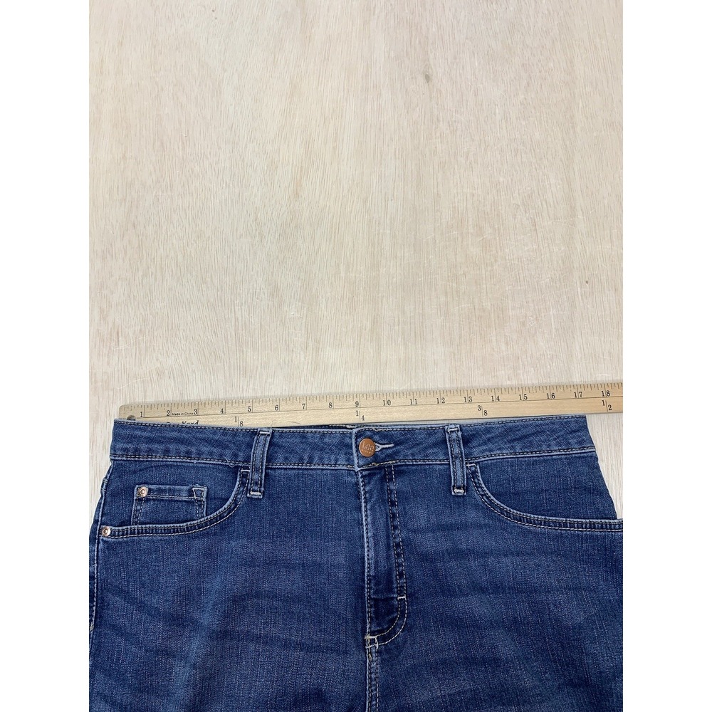 Lee Riders Jeans Women's 14 Approx 34x27 Midrise Straight Leg Dark Blue Denim - Picture 5 of 9